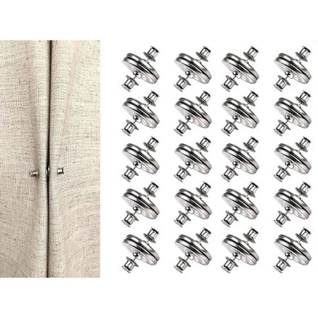20 par gardinmagneter trykknapp gardinvekter magnetisk knapp