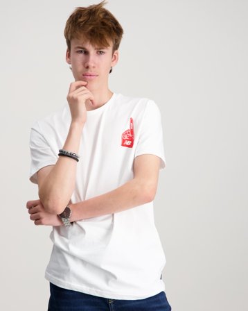 New Balance NB Stadium Concession Graphic Tee Weiß T-Shirts Jungen - Kids Brand Store