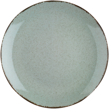 Tallrik flat rund Blocho Pearl Colorx Grön