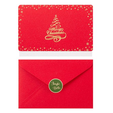 6 stk god jul gratulasjonskort Xmas forretningsinvitasjoner kort med konvolutter