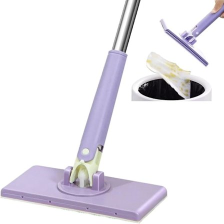 Automatisk Mini-mopp med Dukbyte – 360° Rotation Lazy Mop Golvrengörare | Hemrengöringsmopp