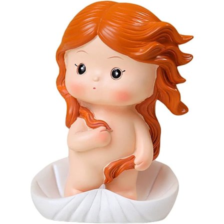 Berömd målning Nyhet Figurin Minnesmärke Harts Prydnader Bästa Present till Vänner/Barn med Pärlörhänge Harts Heminredning Skrivbord Prydnad