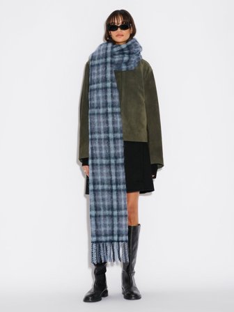 Holzweiler - Fresia - Blue Check - Womens - One size