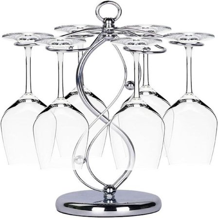 Rustfrit vinstativ, elegant tørrestativ til vinglas/vinglasstativ/opbevaring af vinglas-FA-