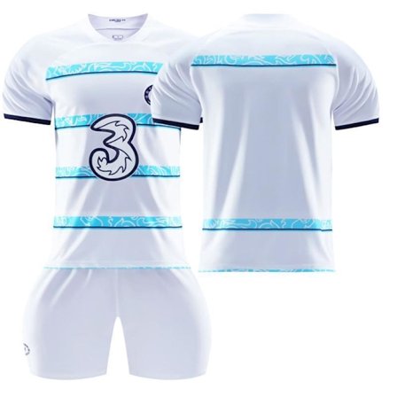 Chelsea F.C. udebanetrøje 22-23 Kante fodboldtrøje til børn Uden nummer