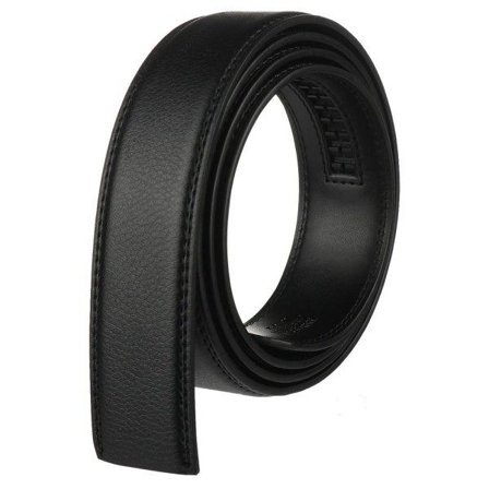 Automatiskt bälte Läder midjebälte utan spänne