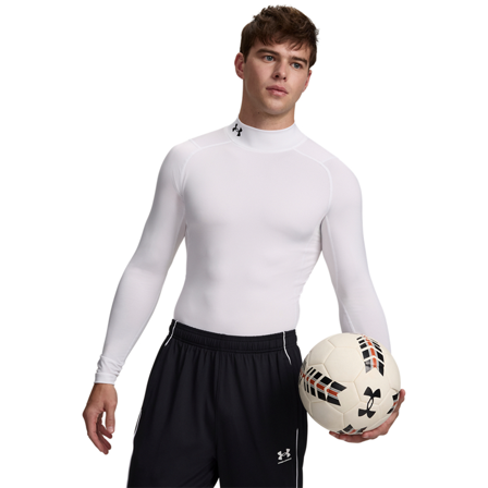 Under Armour HG Armour Comp Mock Langermet Hvit