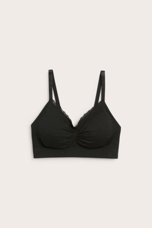 Kappahl | Stanik bez szwów i fiszbin | Czarne