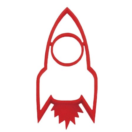 Raketin muotoinen silikoninen paistomuna kehys kakku pannukakku muotti rengas keittiön leivontatyökalu