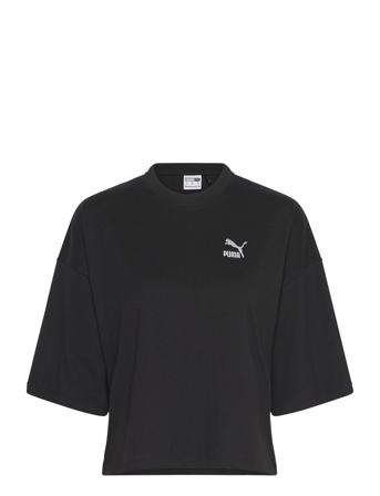 Better Classics Over D Tee Sport Crop Tops Short-sleeved Crop Tops Black PUMA