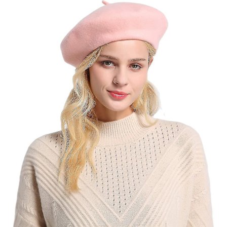 Beretter för kvinnor i ull, franska mössor, enfärgad, lätt, casual