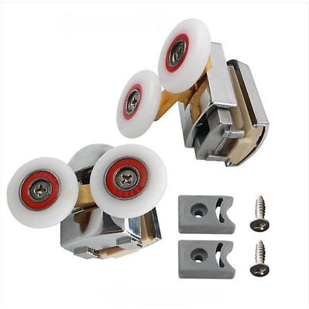 Brusebadsrumspuller Cirkulær bue Badeværelse Glasskydedør Hængende Hjul Skydedør Dobbelthjul Tilbehør