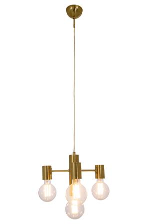 Aneta Lighting STRICT taklampe 4-lys, matt messing, 4 xE27