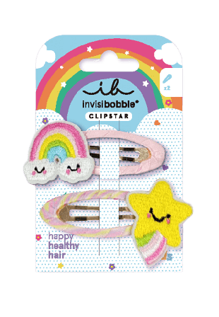 Invisibobble Snap Clip Kids Happy Sky Håraccessoarer & tillbehör Dam 2 PCS