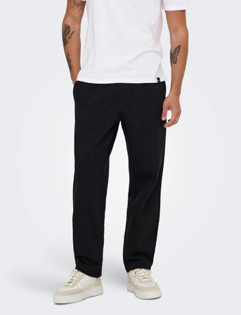 ONLY & SONS Onsconnor Life Rlx Pants Sweat Noos - Black - XS