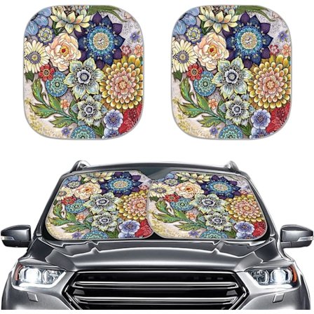 Solskjerm for frontrute til bil. Bilinteriørtilbehør