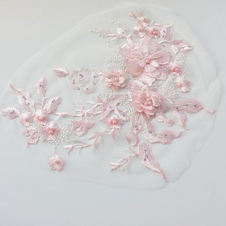 Bryllupskjole Kant Broderi Tyll Applikasjon Perle ROSA