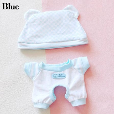 Nye Søte Klær 20cm Dukke Pyjamas BLÅ