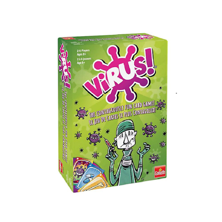 Game Factory Virus! Korttipeli 2-6 pelaajalle, 8 vuotta ja sit vanhemmille