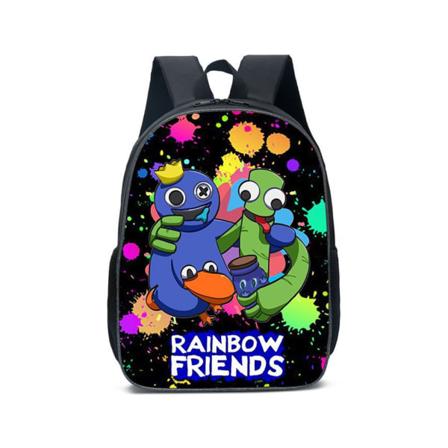 Rainbow Friends Rygsæk Børn Skole Rygsæk Studerende Laptop Taske E