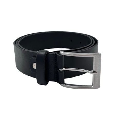 Miesten nahkavyö Musta