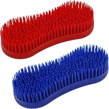 2 silikonhästborstar för rengöring och grooming Hästgrooming