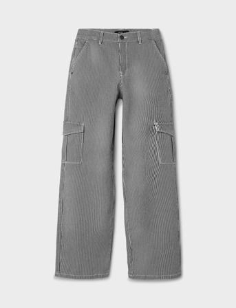 Nlfricte Twi Nw Wide Cargo Pant Cargo Pants Multi/mønstret LMTD*Betinget Tilbud