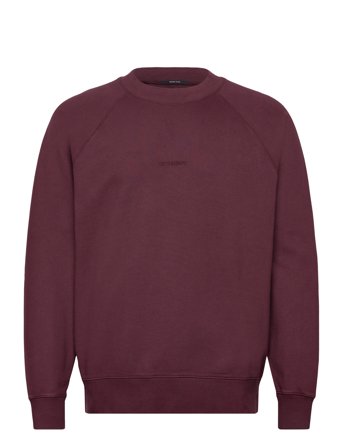 C.P. Company Logo Embroidered Sweatshirt - Burgundy - L