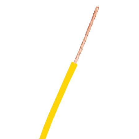 Nexans 11018046-006 Koblingskabel RK 90°C (H05V2-K) RK 0,5, gul, bobin 200 m, Stikkontakter & kabler