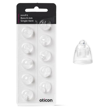 Oticon miniFit Bass Single Vent 6mm