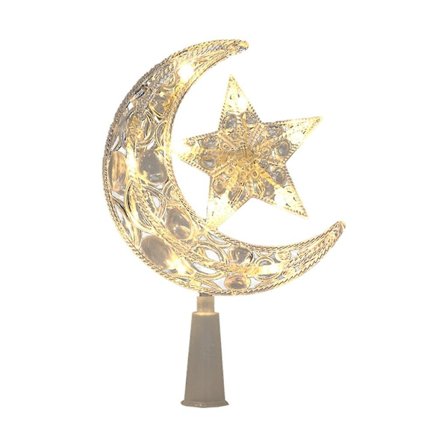 Elegant Juletre Toppstjerne Dekor Glitrende Design For Høytids Sesongdekorasjoner Ferie Bordplassering