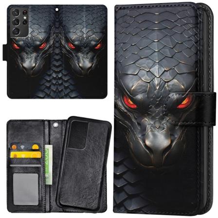Samsung Galaxy S21 Ultra - Lommebok Deksel Snake