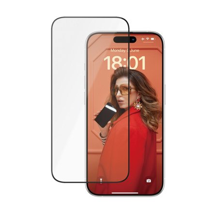 PanzerGlass Ceramic Screen Protector iPhone 15 Pro | Ultra-Wide Fit w. EasyAligner