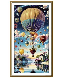 Broderipakke Perlebroderi Luftballonger - Nova Sloboda