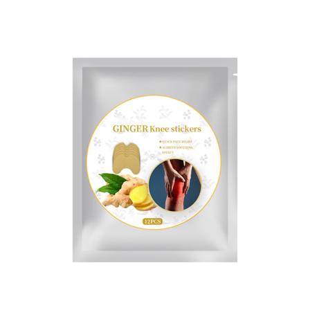 12ST Ginger Knäplåster Multipurpose örtklistermärken för handledshals och axel lätt att använda Nytt 12pcs