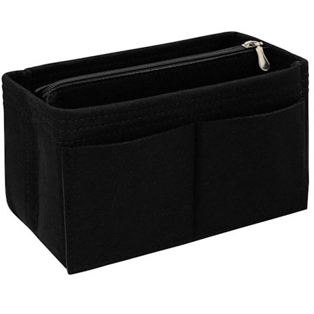 2x Taskeindsatser, Sort - Stor Sort Stor[SL]