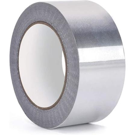 Aluminiumsfolietape Aluminiumsfolietape, Høy temperatur, Vanntett, sølv 5mm X 50m Ruller