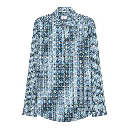 Seidensticker Business Shirt Slim , Blauw , Heren , Maat: S