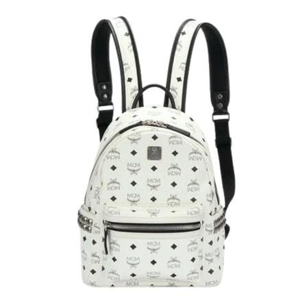 MCM Pre-owned Pre-owned Coated canvas rygsaekke Hvid, Dame Vintage Tasker, Størrelse: ONE Size