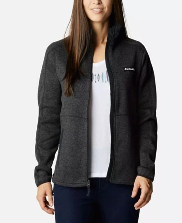 Columbia W Sweater Weather Full Zip Black Heather