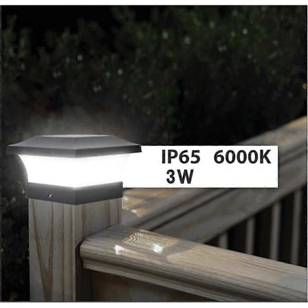 2 Pakke Solcelle Stolpelys IP65 Solcelle Gjerde Stolpelys for Trestolper Hvit Blå Lampe Terrasse Hage Gårdsplass Dekor Vanntett