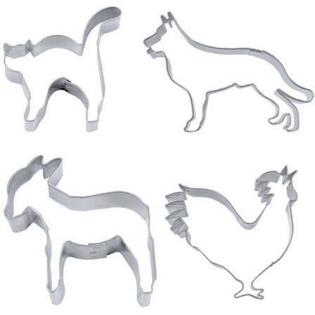 Städter Kakformar Bondgårdsdjur 4 delar | Bakning > Kakbakformar > Kakutstickare | Bagaren och Kocken