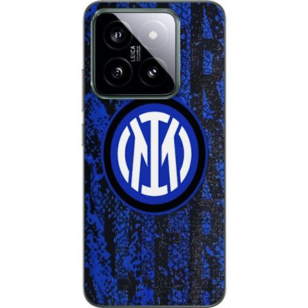 Xiaomi 14 Läpinäkyvä kuori Inter Milan jalkapalloemblemi sinisellä ja mustalla taustalla, ikoninen seuramotiivi täydellinen Serie A-faneille ja t