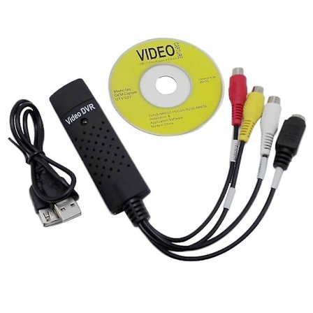 Sort USB 2.0 Videooptagerkort PC Adapter DVD DVR VHS