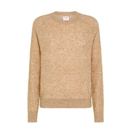 Sun68, Round-neck Knitwear Beżowy, Kobieta, Rozmiar: M