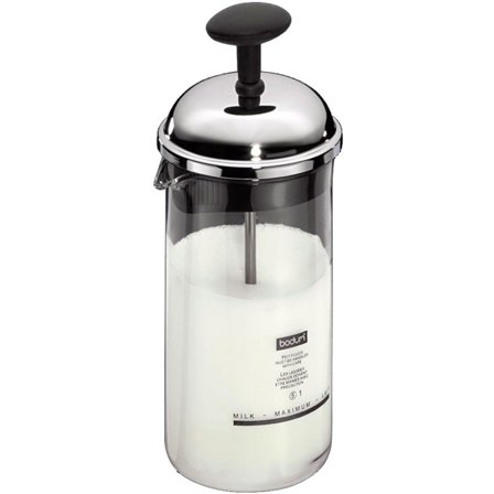 Bodum Chambord mælkeskummer 80 ml. - Sort og stål | KitchenOne