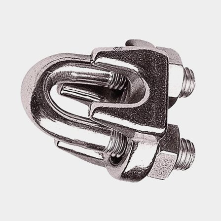 Vajerlås rostfritt 6mm 2pack