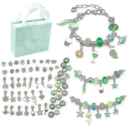Charm Armband Smyckestillverkningssats Med Pärlor Armband Charms Halsband DIY Hantverk Gåvor Set