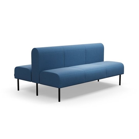 Modulsofa VARIETY, 3-Sitzer, doppelt, Stoff Pod CS, blue