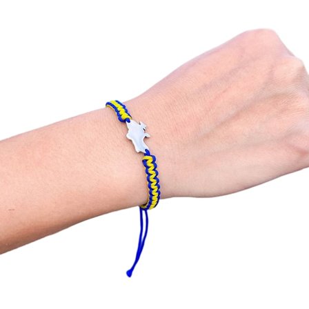 Ukraine Armbånd Håndlavet Vævet Snorearmbånd Par Smykker Flettet Armbånd Ukraine Armbånd Gave til Kvinder Mænd